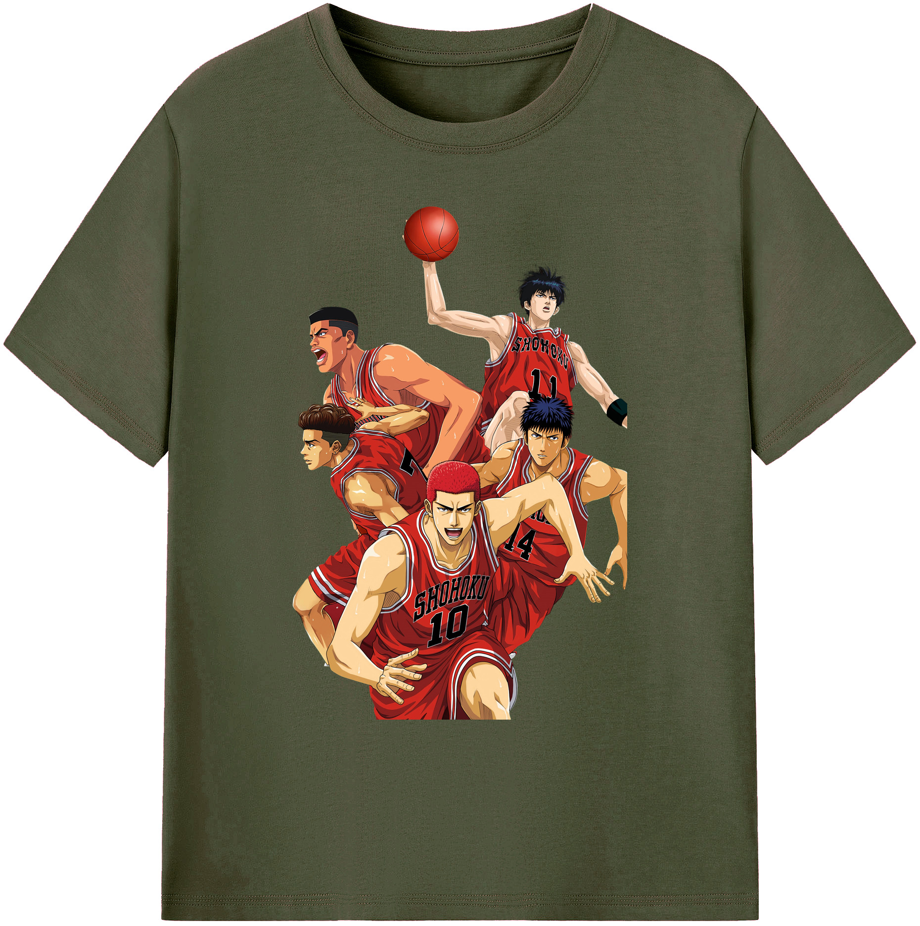 （画像用） SLAM DUNK／スラムダンク 綿100％ メンズ半袖Tシャツ｜肌触りやわらか＆通気性